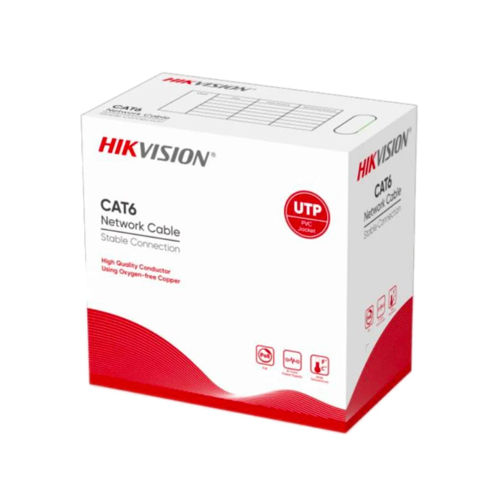 HIKVISION, CABLE, Cat6 4 pair 8 x 1/0.51 UTP, Blue, 305m box. HIKVISION, CABLE, Cat6 4 pair 8 x 1/0.51 UTP, Blue, 305m box.